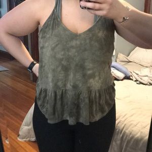 Peplum style tank top